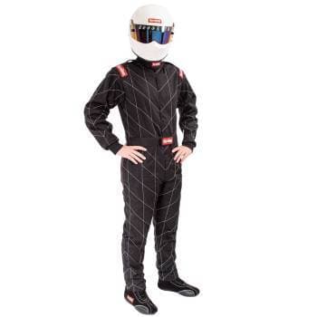 RaceQuip Chevron-5 Nomex SFI-5 Racing Suit Large Black