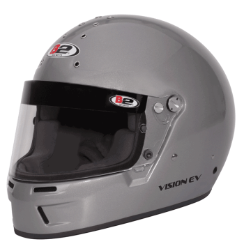 B2 Vision EV Racing Helmet SA2020 Large Silver