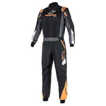 Atom Suit Graphic Racing SuitÿSFI 48 Black/Anthracite/Orange Flou