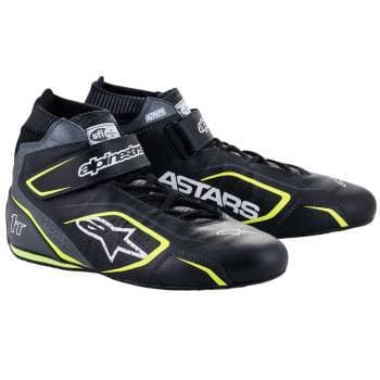 Alpinestars Tech-1 T Racing Shoe 12 Black/Grey/Yellow