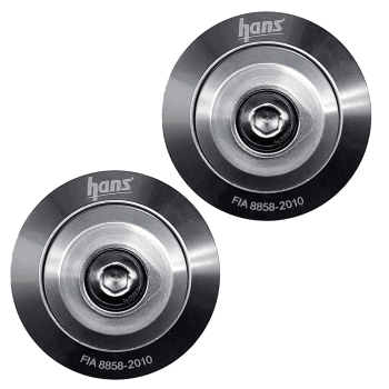Hans Pro Helmet Mounts Silver