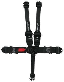 Impact Racer Series 3" x 3" Into 2" Transition Latch & Link Restraints 5 Point Pull-Up Lap