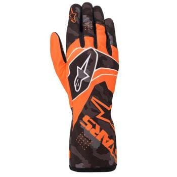 Alpinestars Tech-1 K Race V2 Karting Glove Camo Small Orange Flou/Black