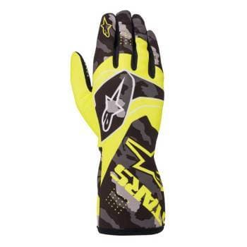 Alpinestars Tech-1 K Race V2 Karting Glove Camo X Large Yellow Flou/Black