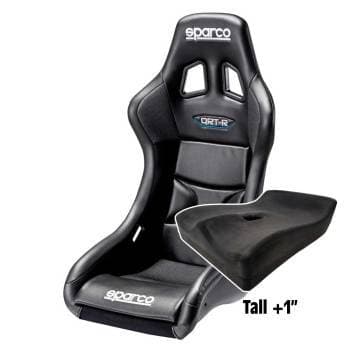 Sparco QRT-R Racing Seat, Vinyl Seat Cover,  Tall UPR Seat Pad
