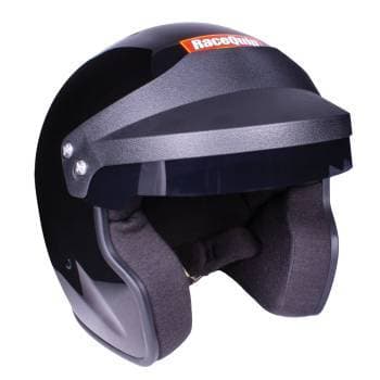 RaceQuip Open Face SA2020 Gloss Black Small Wired