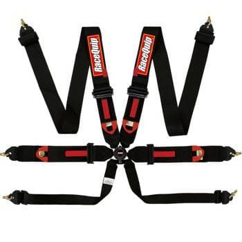 RaceQuip 6pt 3" Cam Lock Racing Harness FIA Black