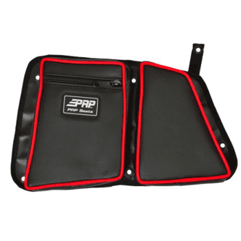 PRP Stock Door Bag With Knee Pad For Polaris RZR Rear Passenger Side Red