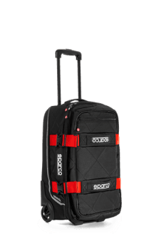 Sparco Travel Roller Bag, Black/Red