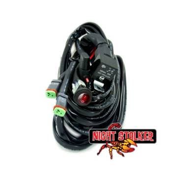 Night Stalker Wiring Harness, LED Lightbars - Twin Lights