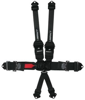 Impact Racer Series 3" x 3" Into 2" Transition Latch & Link Restraints 6 Point Pull-Up Lap