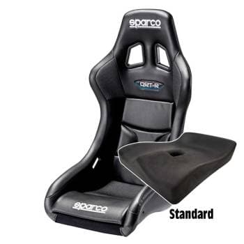 Sparco QRT-R Racing Seat, Vinyl Seat Cover, Standard UPR Seat Pad